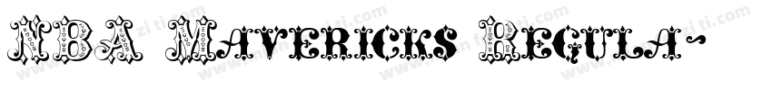 NBA Mavericks Regula字体转换